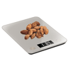 Digitális üveg konyhai mérleg, 5 kg