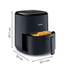 Easy Fry Compact airfryer,szürke,3L