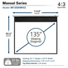 EliteScreen manuális fali vászon 135,4:3