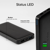 SBS PowerBank 10000mAh, 2USB-A/C fekete