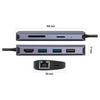 Yenkee YTC 081 8u1 Multiport HUB, USB-C Yenkee YTC 081 8u1 Multiport HUB, USB-C