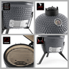 Landmann 00573 Kamado Faszenes grillező, 32 cm Landmann 00573 Kamado Faszenes grillező, 32 cm