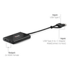 Club 3D CSV-1475 USB-C/USB-A - 2xHDMI elosztó