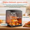 DualBlaze Airfryer, 6.4L, fehér