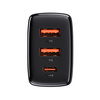 Baseus Compact hálózati gyorstöltő, 30W, fekete (CCXJ-E01)