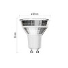 Emos ZQ8E19 Classic MR16 GU10 3 W LED izzó, ezüst Emos ZQ8E19 Classic MR16 GU10 3 W LED izzó, ezüst