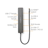 NedisUSB-C 10-in-1 Multi-Port Adapters