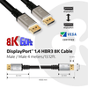 DisplayPort 1.4 HBR3 8K60Hz kábel 4m