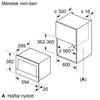 Bosch BFL634GW1 Beépíthető mikrohullámú sütő, fehér Bosch BFL634GW1 Beépíthető mikrohullámú sütő, fehér