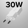 SBS ExtraSlim GaN töltő PD 30W fehér