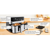 Tefal EY905D10 Dual Easy Fry & Grill Forrólevegős sütő Tefal EY905D10 Dual Easy Fry & Grill Forrólevegős sütő