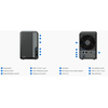 NAS,2fiók,2x4TB HDD,Cel.J4125,2GB DDR4