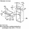 Beépíthető sütő,71l sütötér,fekete