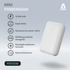 Avax PB105W USB-C 10.000 mAh Mini Powerbank Avax PB105W USB-C 10.000 mAh Mini Powerbank