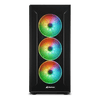 Sharkoon Számítógépház - TG6M RGB (fekete; ATX,mATX; alsó táp; 7x120mm v.; 2xUSB3.0, 2xUSB2.0, I/O)