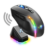 Spirit of Gamer Egér Vezeték nélküli  - ELITE-M50 Black (Optikai, 8000DPI, 1000Hz, 6 programozható gomb, RGB, fekete)