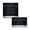 Whirlpool WOI5S8PM1SXA Beépíthető sütő + Whirlpool WMD54MX Beépíthető mikrohullámú sütő, inox