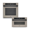 Whirlpool WOI4S8CM1SEA Beépíthető sütő, szatén + Whirlpool WMD44ME Beépíthető mikrohullámú sütő