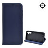 Gigapack Samsung Galaxy A14 Valódi bőr flip tok, sötétkék (GP-137084)