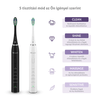 Elektromos fogkefe, 2 db, fekete+fehér