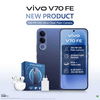 Vivo V70 FE 8/256GB Okostelefon, kék + töltő + fülhallgató
