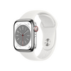 Apple Watch Series 8 Cellular 41mm ezüst roszdamentes tok , fehér Sport szíj - Regular (MNJ53CM/A) Apple Watch Series 8 Cellular 41mm ezüst roszdamentes tok , fehér Sport szíj - Regular (MNJ53CM/A)