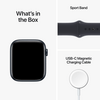 Apple Watch SE (2022) GPS 44mm éjfekete Aluminium tok , éjfekete Sport szíj - Regular Apple Watch SE (2022) GPS 44mm éjfekete Aluminium tok , éjfekete Sport szíj - Regular