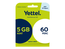 Yettel Feltöltőkártya Expressz L csomag, 5GB Yettel Feltöltőkártya Expressz L csomag, 5GB