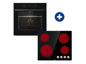 Gorenje BO6717E03BG Beépíthető sütő + Gorenje EC641BSC Beépíthető kerámia főzőlap Gorenje BO6717E03BG Beépíthető sütő + Gorenje EC641BSC Beépíthető kerámia főzőlap
