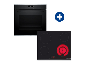 Bosch HQA272BB3 Beépíthető sütő + Bosch PKF631BB2E Beépíthető kerámia főzőlap Bosch HQA272BB3 Beépíthető sütő + Bosch PKF631BB2E Beépíthető kerámia főzőlap