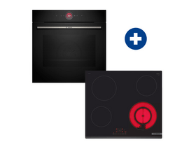 Bosch HBG7741B1 Beépíthető sütő + Bosch PKF631BB2E Beépíthető kerámia főzőlap Bosch HBG7741B1 Beépíthető sütő + Bosch PKF631BB2E Beépíthető kerámia főzőlap