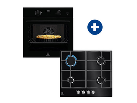 Electrolux EOD5F71Z Beépíthető sütő + Electrolux KGG64262K Beépíthető gázfőzőlap Electrolux EOD5F71Z Beépíthető sütő + Electrolux KGG64262K Beépíthető gázfőzőlap