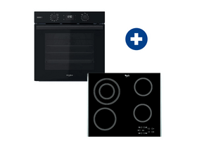 Whirlpool OMSR58RU1SB Beépíthető sütő + Whirlpool AKT 8130/LX Beépíthető kerámia főzőlap