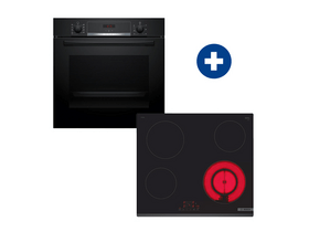 Bosch HBA534EB3 Beépíthető sütő + Bosch PKF631BB2E Beépíthető kerámia főzőlap Bosch HBA534EB3 Beépíthető sütő + Bosch PKF631BB2E Beépíthető kerámia főzőlap