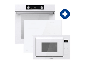 Gorenje BOS6737E06WG Beépíthető sütő + Gorenje GI6401WSC Beépíthető indukciós főzőlap + Gorenje BM251SG2WG Beépíthető mikrohullámú sütő