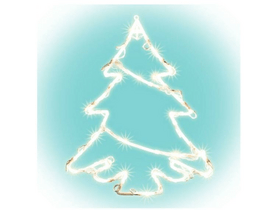 Home KID502B/WW LED-es fenyőfa ablakdísz