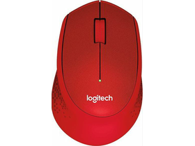 Logitech M330 Silent Plus Vezeték nélküli Egér, Piros