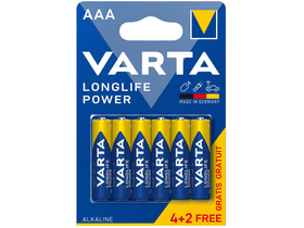 VARTA LONGLIFE POWER mikro/ AAA/ LR03 baterija BL4+2 VARTA LONGLIFE POWER mikro/ AAA/ LR03 baterija BL4+2