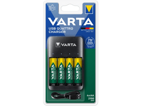VARTA VALUE USB QUATTRO punjač + 4 AA 2100 mAh baterije VARTA VALUE USB QUATTRO punjač + 4 AA 2100 mAh baterije