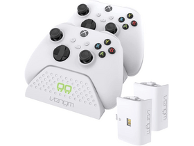 Venom VS2871 Xbox Dupla töltőállomás 2 db akkuval, fehér Venom VS2871 Xbox Dupla töltőállomás 2 db akkuval, fehér