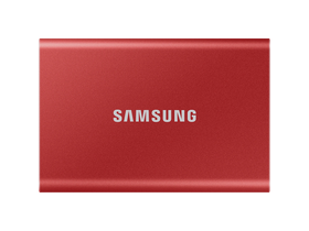 Samsung T7 külső SSD,2TB, USB 3.2,Piros