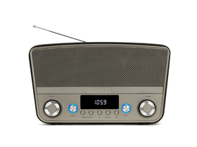Aiwa Vintage otthoni bluetooth hangszóró FM rádióval, barna (BSTU-750BR)