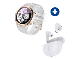 Carneo Athlete GPS Okosóra, arany + Carneo 4fun mini fülhallgató, fehér