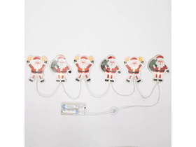 Home MLS6 Mikulás fényfüzér, szilikon, 6db melegfehér LED Home MLS6 Mikulás fényfüzér, szilikon, 6db melegfehér LED