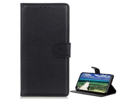 Gigapack GP-160215 iPhone 16 Plus Bőr hatású álló tok, fekete Gigapack GP-160215 iPhone 16 Plus Bőr hatású álló tok, fekete