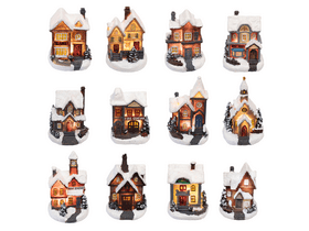 Home KDC 01 Téli LED-es házikó, színes, többféle, 1 db Home KDC 01 Téli LED-es házikó, színes, többféle, 1 db