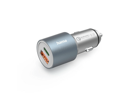 Hama 201639 Auto punjač, Dupli (USB+C), QC, 3A, 19,5 W Hama 201639 Auto punjač, Dupli (USB+C), QC, 3A, 19,5 W