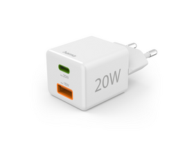 Hama USB+Type-C Hálózati töltő, 20W (201991)