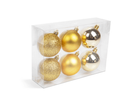 Family 58773A Karácsonyfadísz szett, arany, 6 db Family 58773A Karácsonyfadísz szett, arany, 6 db