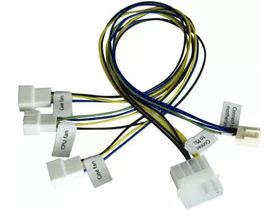 4pin Molex 3x4pinPWM ventilátor kábel